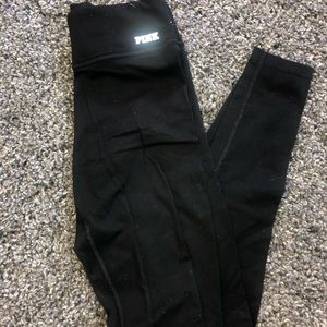 PINK Victoria Secret black leggings